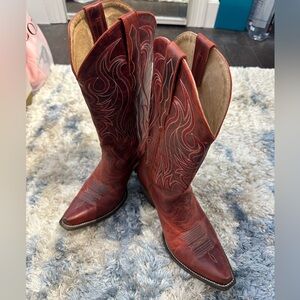 Idyllwind Red Leather Cowboy Boots